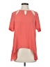 BCBGMAXAZRIA 100% Polyester Orange Short Sleeve Blouse Size S - photo 1