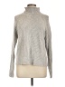 Cyrus Metallic Silver Turtleneck Sweater Size L - photo 1