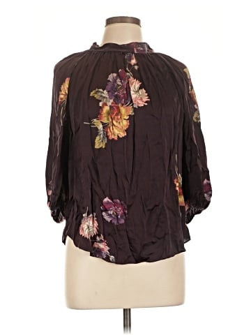 Rebecca Taylor 3/4 Sleeve Silk Top (view 1)
