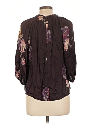 Rebecca Taylor 3/4 Sleeve Silk Top (view 2)