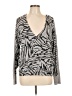 Jessica Simpson Animal Print Silver Pullover Sweater Size L - photo 1