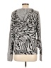 Jessica Simpson Animal Print Silver Pullover Sweater Size L - photo 2