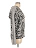 Jessica Simpson Animal Print Silver Pullover Sweater Size L - photo 4