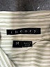 Theory Stripes Ivory Long Sleeve Blouse Size M - photo 7