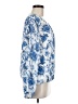 Tommy Hilfiger 100% Polyester Blue 3/4 Sleeve Blouse Size M - photo 4
