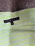 Theory 100% Cotton Stripes Green 3/4 Sleeve Button-Down Shirt Size M - photo 7
