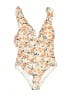 PatPat Floral Ivory One Piece Swimsuit Size L - photo 1