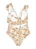 PatPat Floral Ivory One Piece Swimsuit Size L - photo 2