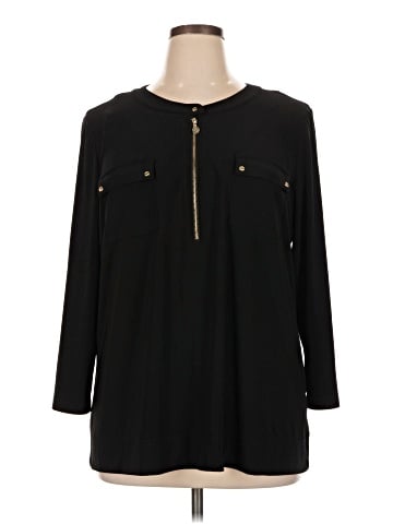 Anne Klein Long Sleeve Blouse (view 1)