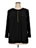 Anne Klein 100% Polyester Black Long Sleeve Blouse Size XL - photo 1