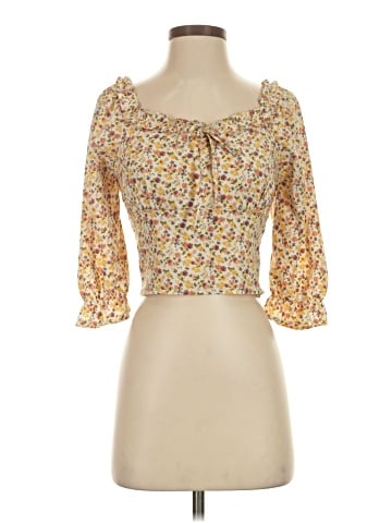 Paper Crane 3/4 Sleeve Blouse (view 1)