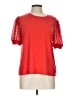 CeCe Red Short Sleeve Top Size L - photo 1