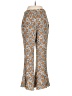 Topshop 100% Polyester Print Brown Casual Pants Size 4 - photo 2