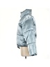 Old Navy 100% Nylon Metallic Silver Snow Jacket Size S - photo 5