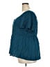 Torrid Teal Short Sleeve Blouse Size 2X Plus (2) - photo 5