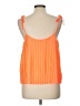 Gianni Bini 100% Polyester Orange Sleeveless Blouse Size L - photo 2