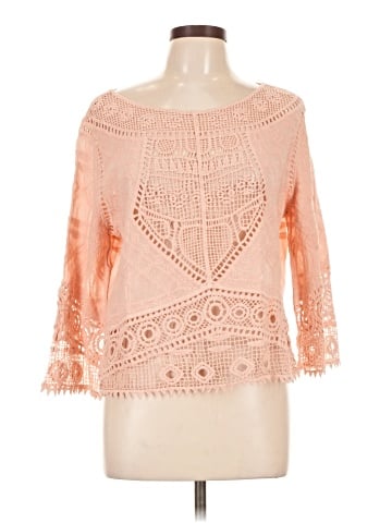 Ultra Pink 3/4 Sleeve Top (view 1)