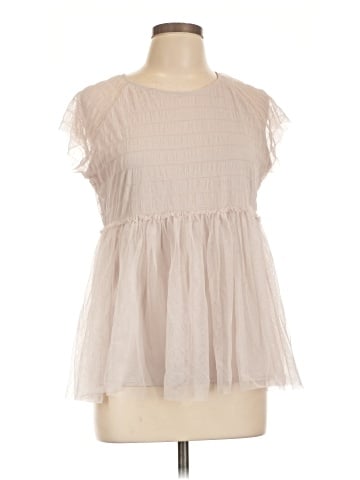 Lauren Conrad Short Sleeve Blouse (view 1)