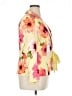 Bob Mackie Floral Pink Yellow Blazer Size 16 - photo 4
