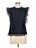 Guest Editor 100% Polyester Blue Sleeveless Blouse Size L - photo 1