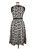 Perceptions Graphic Black Casual Dress Size 14 Petite - photo 2