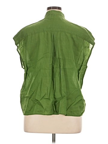 Banana Republic Factory Store Sleeveless Button-Down Shirt (view 2)