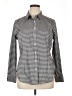Chico's Houndstooth Chevron-herringbone Tweed Ivory Gray Long Sleeve Button-Down Shirt Size XL (3) - photo 1