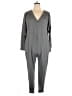 Socialite Solid Gray Jumpsuit Size XL - photo 1