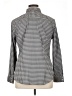 Chico's Houndstooth Chevron-herringbone Tweed Ivory Gray Long Sleeve Button-Down Shirt Size XL (3) - photo 2