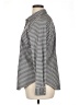 Chico's Houndstooth Chevron-herringbone Tweed Ivory Gray Long Sleeve Button-Down Shirt Size XL (3) - photo 5