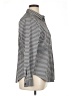 Chico's Houndstooth Chevron-herringbone Tweed Ivory Gray Long Sleeve Button-Down Shirt Size XL (3) - photo 4