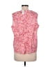 Talbots 100% Cotton Pink Sleeveless Blouse Size M - photo 2