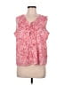 Talbots 100% Cotton Pink Sleeveless Blouse Size M - photo 1