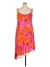 Venezia 100% Polyester Tropical Orange Cocktail Dress Size 18 - 20 Plus - photo 2