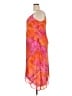 Venezia 100% Polyester Tropical Orange Cocktail Dress Size 18 - 20 Plus - photo 5