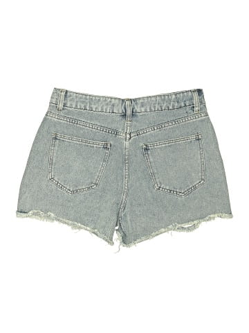 Blue Velvet Denim Shorts (view 2)