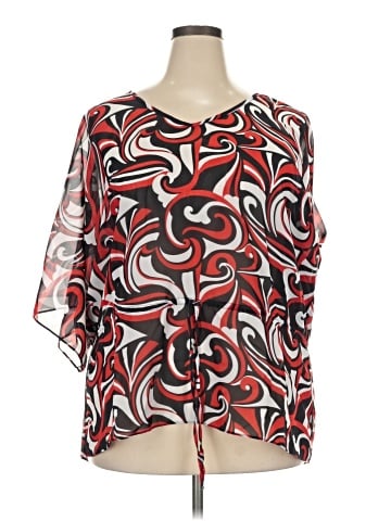 Chaps 3/4 Sleeve Blouse (view 1)