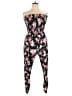 No Comment Floral Black Jumpsuit Size XL - photo 1