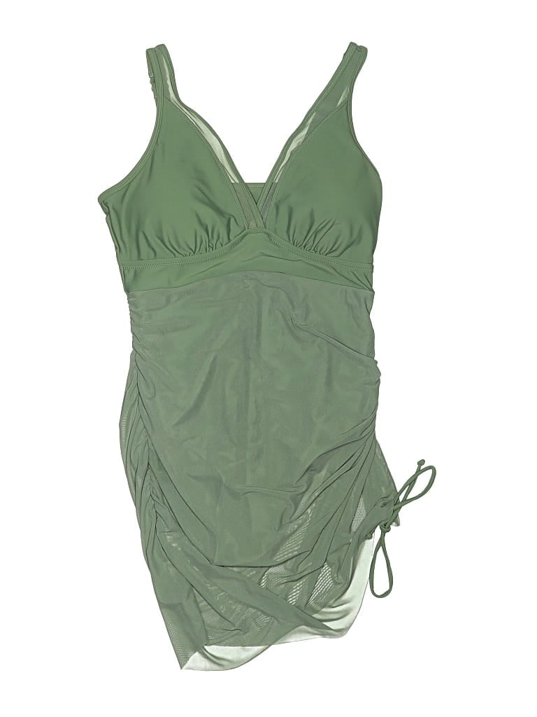 Pre-owned Blooming Jelly Swimsuit Cover Up In Green
