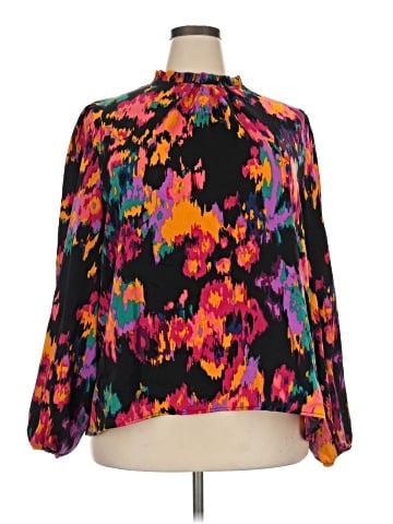 Shein Curve Long Sleeve Blouse (view 1)