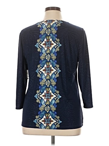 JM Collection 3/4 Sleeve Blouse (view 2)