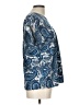 Express Paisley Blue Short Sleeve Blouse Size L - photo 4