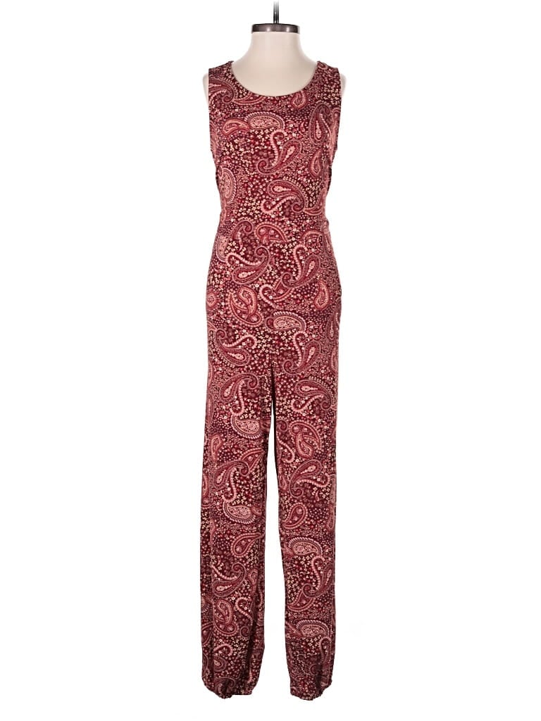 24/7 Maurices Jumpsuit In Burgundy