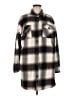 Thread & Supply 100% Polyester Plaid Brown Coat Size M - photo 1