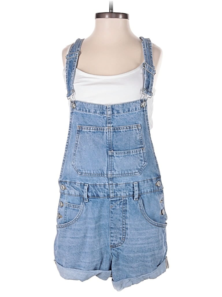 Pre-owned We The Free Overall Shorts In Blue