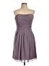 Bill Levkoff 100% Polyester Solid Gray Cocktail Dress Size 12 - photo 1