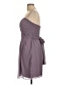 Bill Levkoff 100% Polyester Solid Gray Cocktail Dress Size 12 - photo 5
