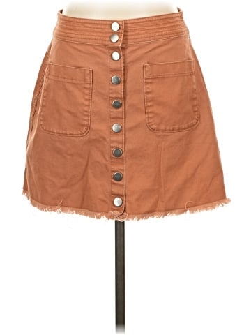 Madewell High-Waist Snap Skirt (view 1)