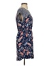 DR2 100% Rayon Paisley Blue Casual Dress Size S - photo 4