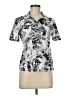 Lole Silver Short Sleeve Blouse Size M - photo 1
